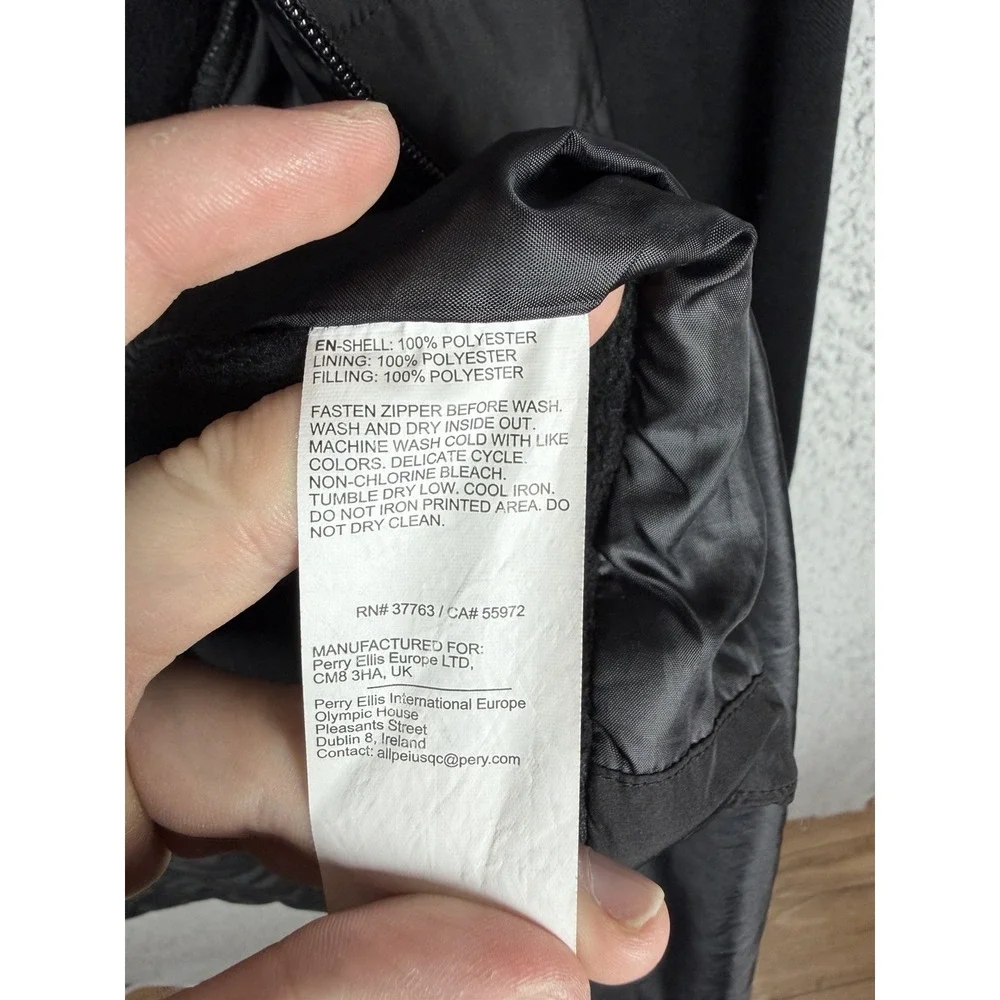 Callaway Men's XL Quilted Golf Jacket Black Full Zip Polyester Lightweight